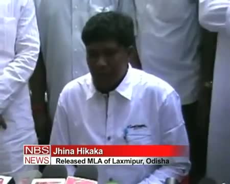 Odisha Govt relieved after MLA release