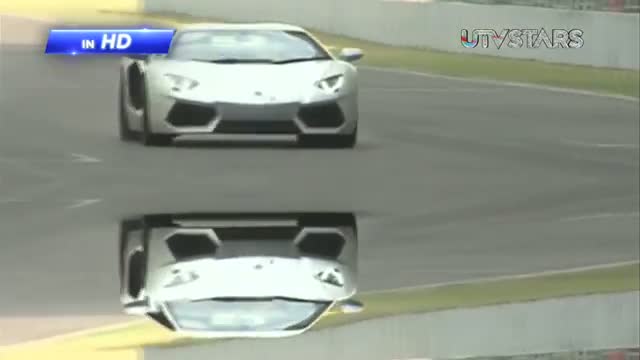 Ajay Devgn and Anil Kapoor race on F1 track in Lamborghini's!!