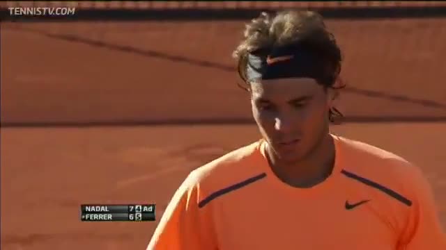 Nadal's Hot Shot Instincts Vs Ferrer In Barcelona Final