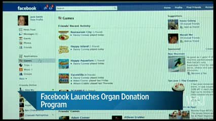 Facebook Launches Organ Donation Program