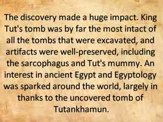 Howard Carter Discovery of King Tut Facts Movie