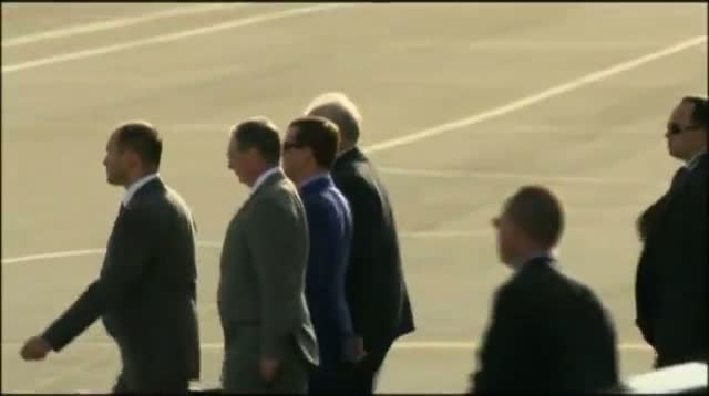 Raw Video - Russia's Medvedev Arrives for Summit