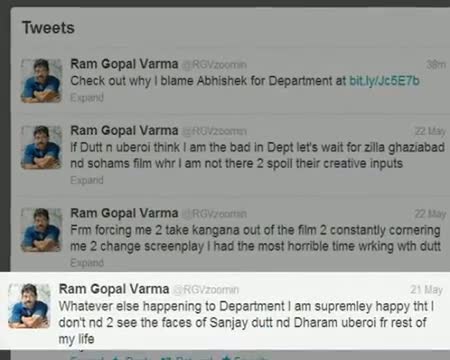 Blame game begins RGV,Sanjay at war of words