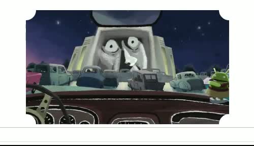 Google logo: Opening of the first drive-in theater