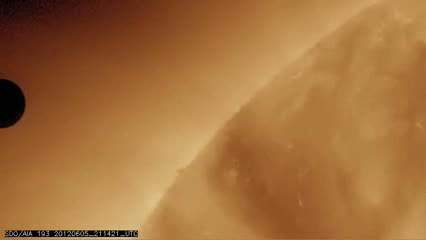 First Close-Ups of Venus Transit 2012 - Video