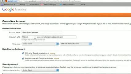 Installing Google Analytics - Mega Agent Websites