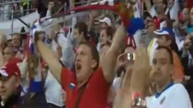 Alan Dzagoev Goal - Russia Vs Czech Republic 1-0 (EURO 2012) [Jun.8 2012]