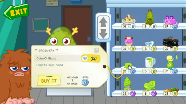Moshi Monsters New Gloop Items at the Grossery Store!