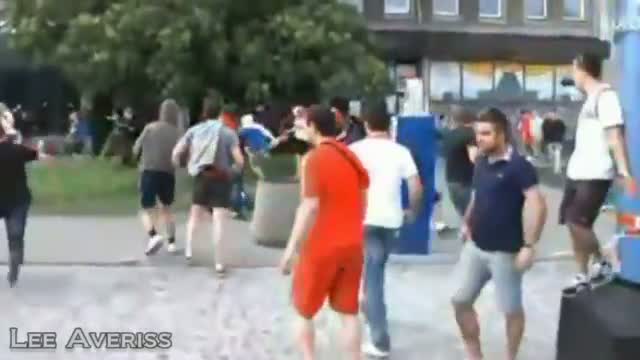 EURO 2012 FIGHTING POLISH ATTACKING RUSSIAN FANS IN WARSAW