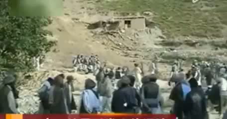 Afghan quake triggered landslides nearly a hundred people were killed
