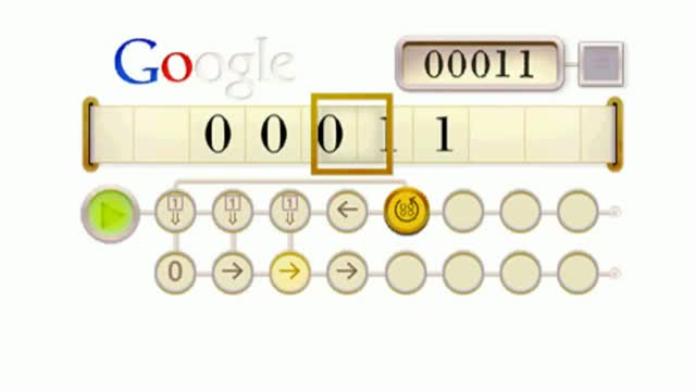 How to solve the ALAN TURING Google Doodle on his 100th birthday