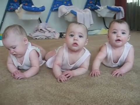 Montague Triplets 6 Months Old