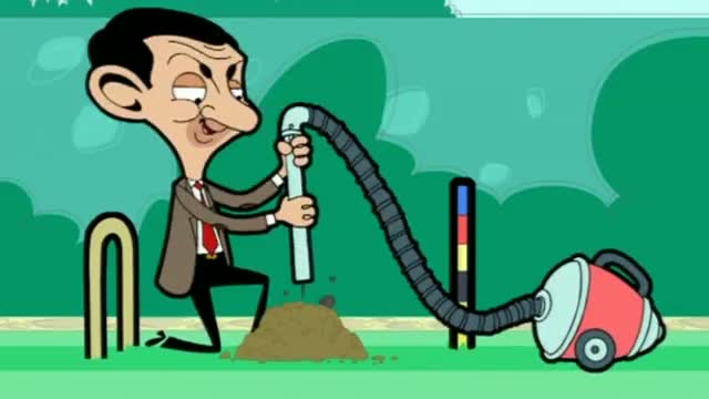 Mr Bean - Kill the mole! Mr Bean Cartoon