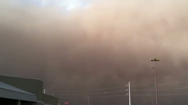 MONSTER Dust Storm (Haboob) - Lubbock, TX Video