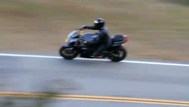 Motorcycle Cuts a Really Wide L on Mulholland Snake Video