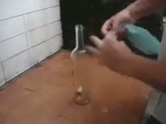 How to Remove a Cork from Inside the Bottle..