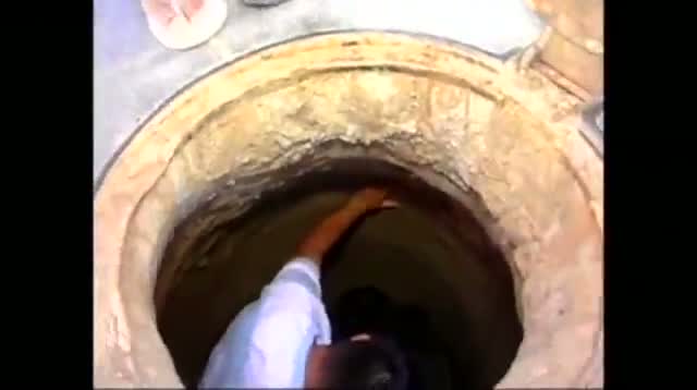 Raw Video - Boy Rescued After Falling Into Sewer