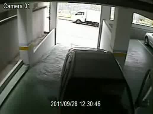 Terrible driver vs. parking garage