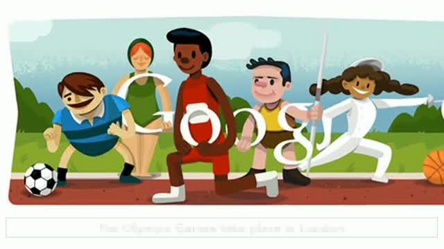 Google doodles opening ceremony London 2012