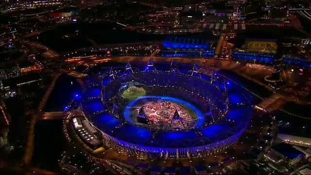 The Queen opens the London 2012 Olympic Games