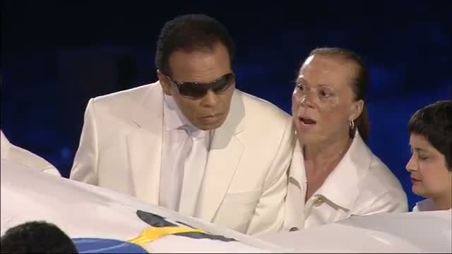 Muhammad Ali at the Opening Ceremony for the London 2012 Olympic Games