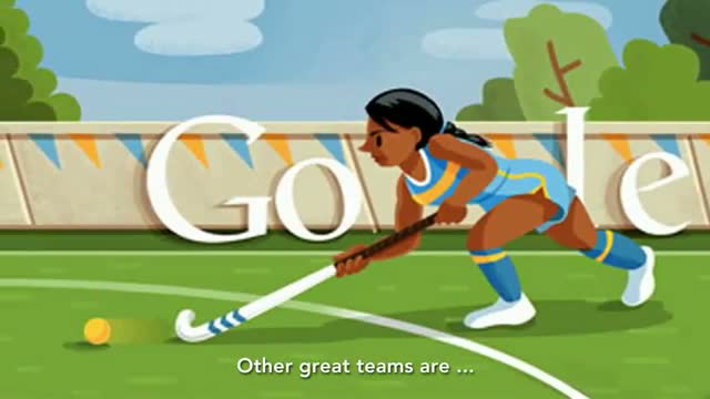 London 2012 Hockey is the latest Google Doodle