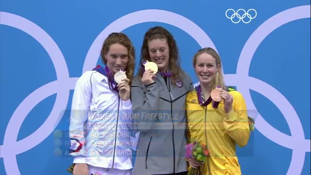 Swimming Women's 200m Freestyle Final - Schmitt wins Gold - London 2012 Olympic Games Highlights