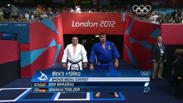 Judo Men -100 kg - 1st Bronze Meda - Makarau v Toelzer - London 2012 Olympic Games Highlights