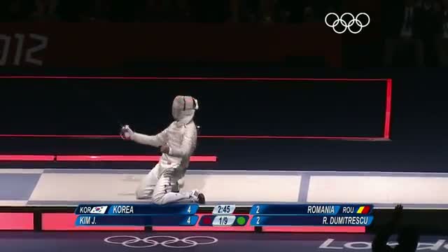 Fencing Men's Sabre Team Final - Romania v Korea - London 2012 Olympic Games Highlights