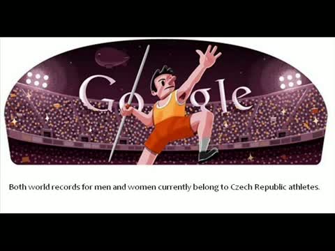 London 2012 Javelin: Google's 11th Olympics Doodle