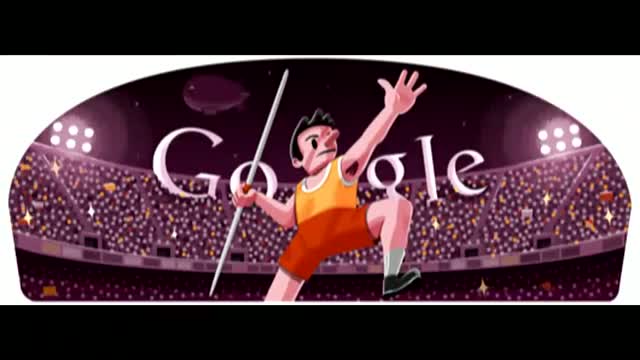 London 2012 Javelin and Olympics Google Doodles