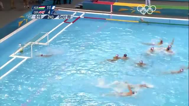 Water Polo Men's Preliminary Round - Group B - HUN v GBR - London 2012 Olympic Games Highlights