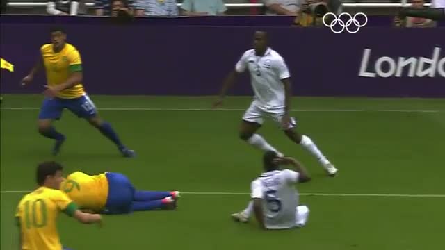 Football Men's Quarterfinals - Brazil v Honduras - London 2012 Olympic Games Highlights