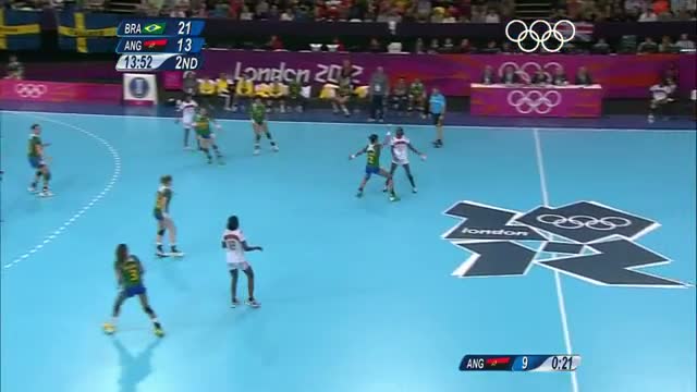 Handball Women's Preliminaries Group A - Brazil v Angola - London 2012 Olympic Games Highlights