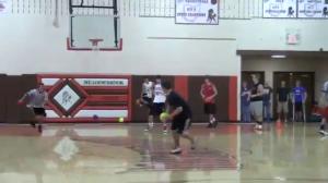 Crazy dodgeball backflip