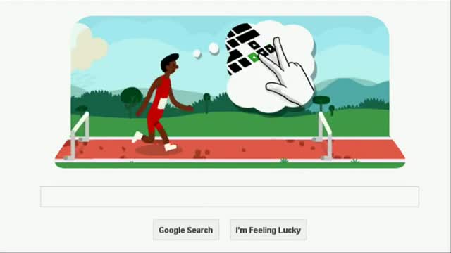 London 2012 Hurdles: Test skills with Google's new Doodle