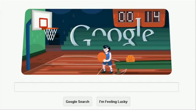 Google doodles London 2012 basketball