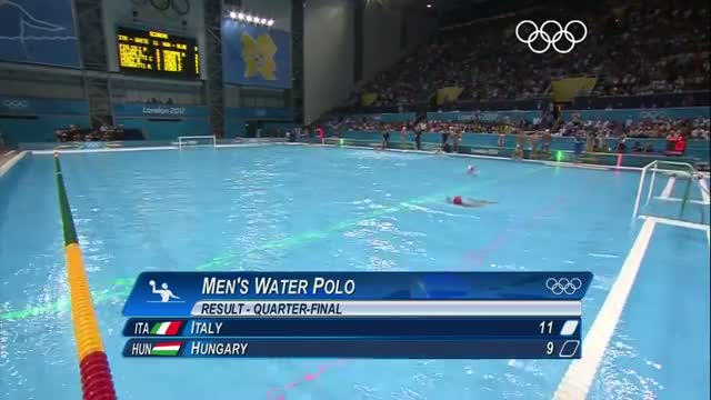 Water Polo Men's Quarterfinal Round - Italy v Hungary - London 2012 Olympic Games Highlights