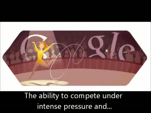 London 2012 Rhythmic gymnastics - Olympic Google Doodle