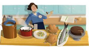 Julia Child Google Doodle (15 August)