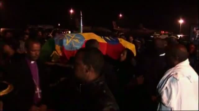 Raw Video - Body of Ethiopian PM in Addis Ababa