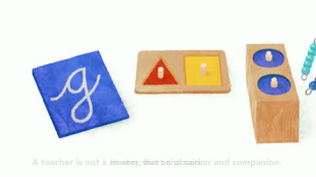Google Doodles Maria Montessori