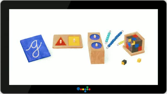 Google doodles Maria Montessori's 142nd birthday 