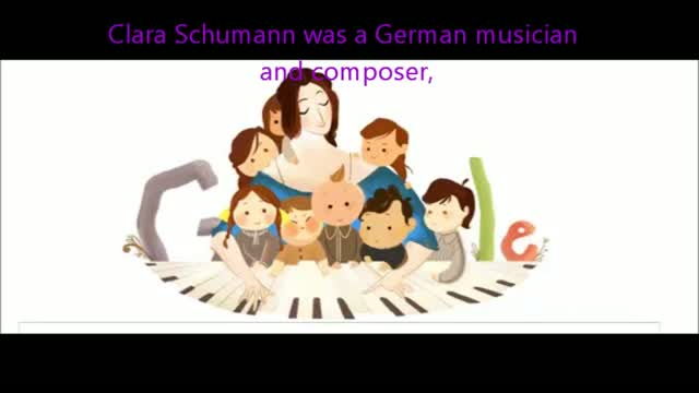 Google Doodle marks Clara Schumann's 193rd birthday