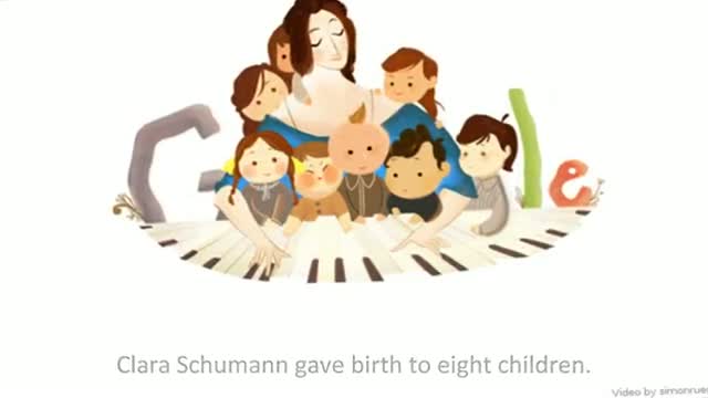 Google Doodle fetes Romantic pianist Clara Schumann