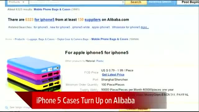 New iPhone 5 Cases Selling on Alibaba
