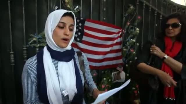 Women and Children Pay Tribute to US Envoy