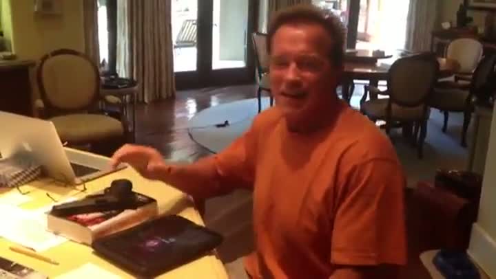 Arnold Schwarzenegger Records Voicemail