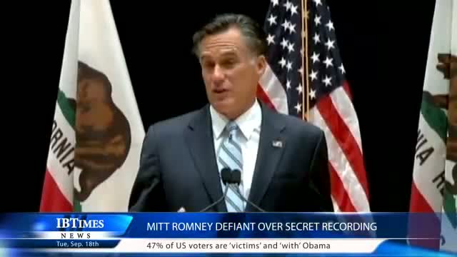 Mitt Romney Defiant Over Secret Recording