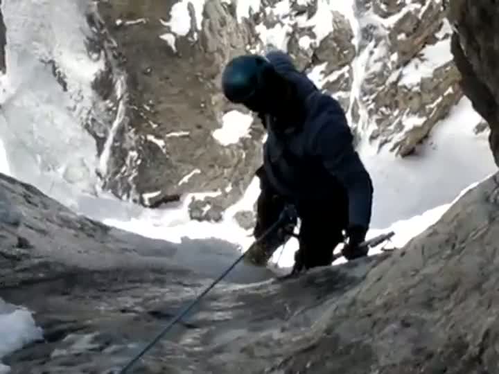 One Unbelievably Lucky Ice Climber